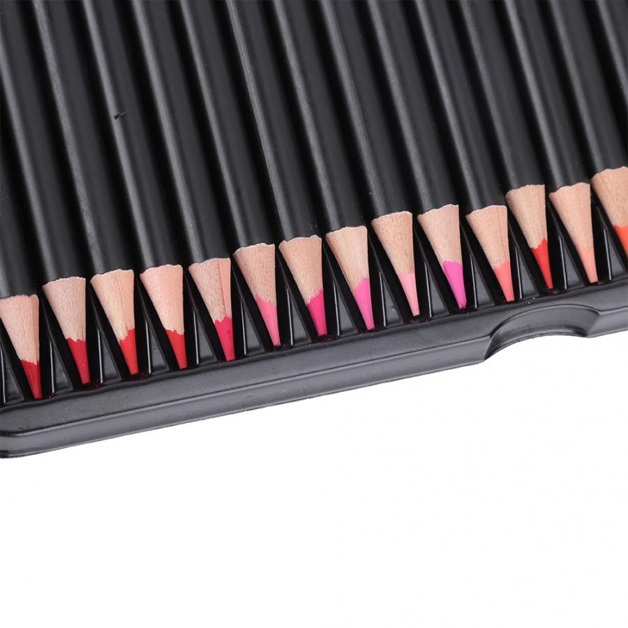 Set van 72 houten kleurpotloden met doosje voor kunstteken- en schilderpotloden