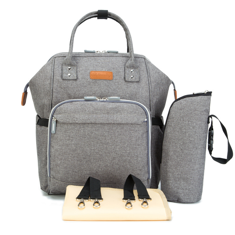 Ankommling2020 Style offres spéciales sac à couches étanche offres spéciales sac à couches imprimé à pois multi-fonctionnel: Light Gray
