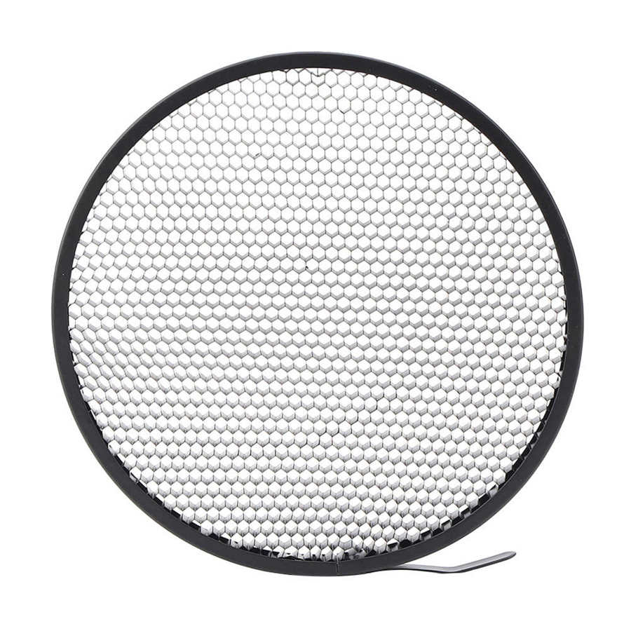 Grille légère noire de réflecteur de Studio de photographie d'alliage d'aluminium pour le réflecteur Standard de caméra de lumière vidéo de diamètre de 16.8cm