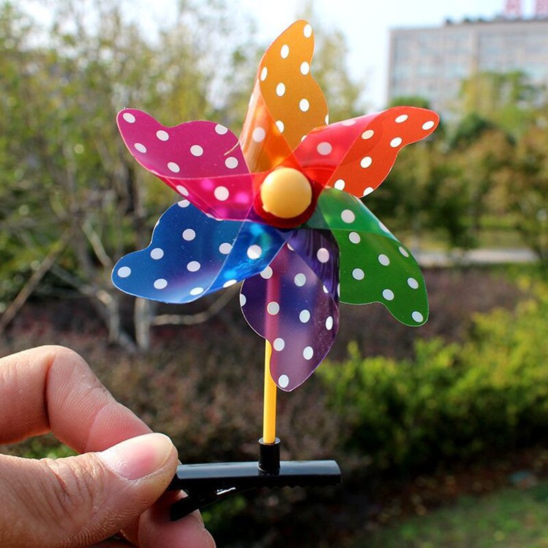 Mini molino de viento de flores para niñas, tocado con horquillas elásticas, juguetes giratorios, divertidos populares, decoración, novedad de , 2 uds.