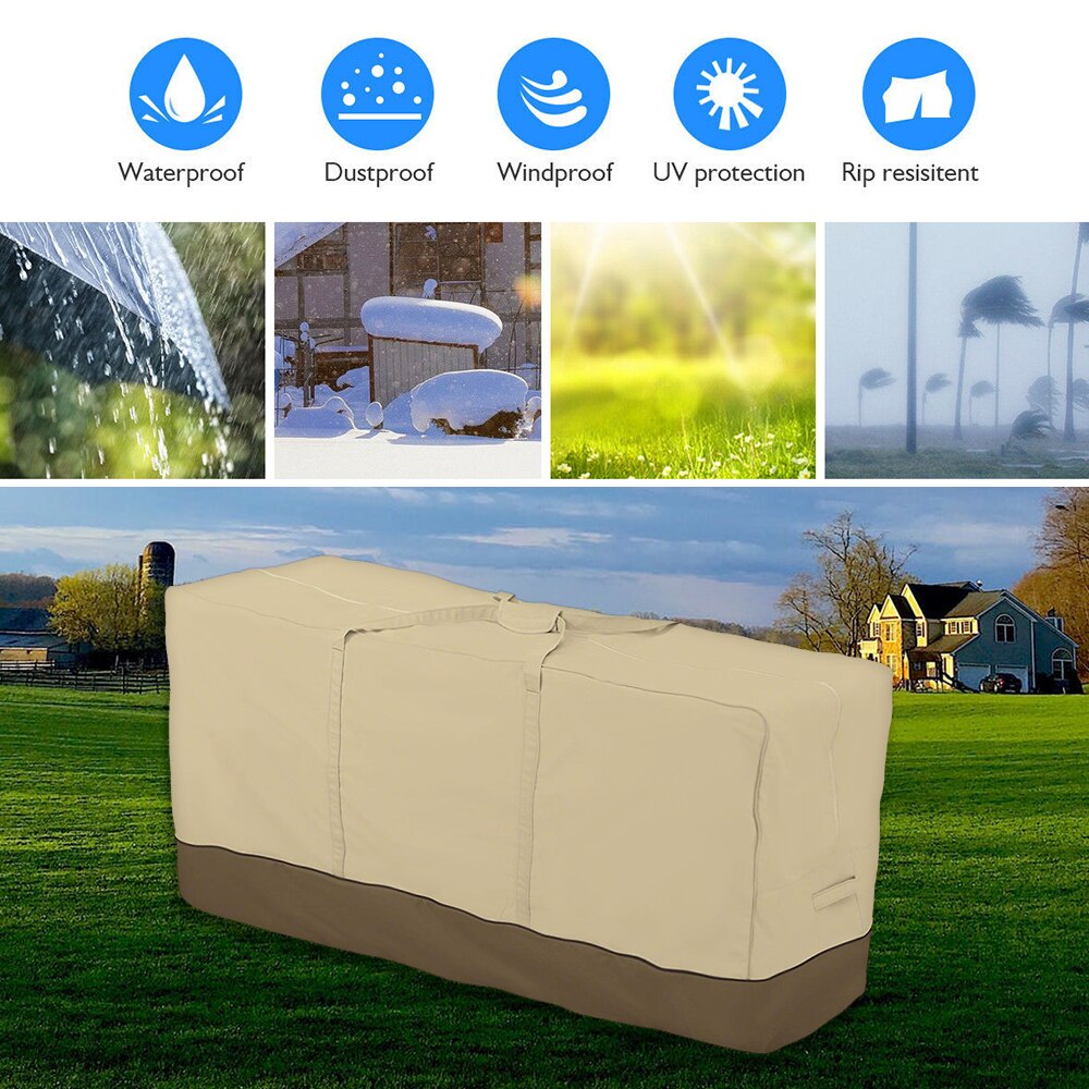 Multi-function Garden Furniture Storage Bag Cushions Upholstered Seat Protective Cover Large Capacity Storage Bags