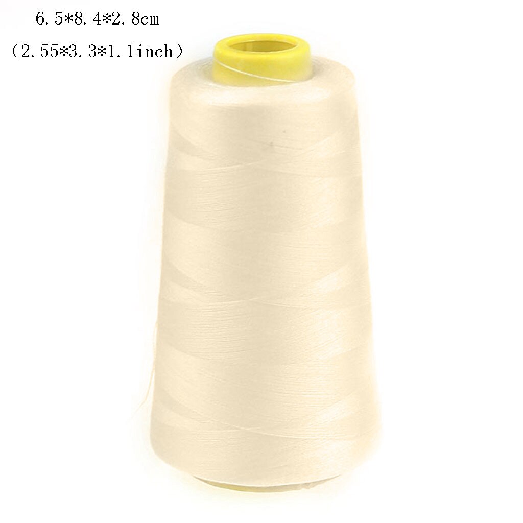 Household Color Polyester Sewing Thread Pagoda Thread 1PC 2300 Yards String Cord Handicraft Clothes Sewing Threads: Beige