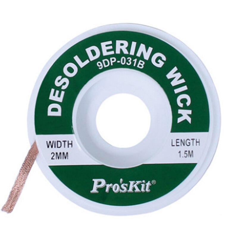 Desoldering Wick Desoldering Braid Solder Remover Vacuum Sucker Desoldering Pump Tool Proskit BGA Solder Wick Wheel Dispenser: 9DP--031B