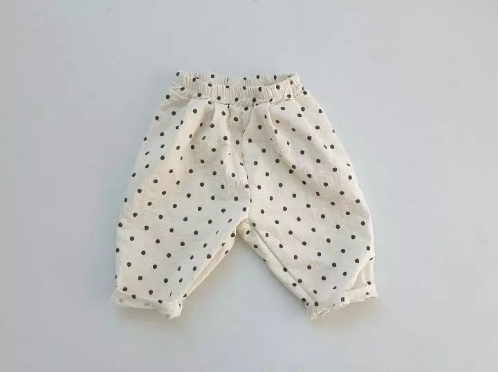 2022 Lente Zomer Peuter Kinderen Casual Broek Jongens En Meisjes Effen Kleur Dot Broek: dot / 24M