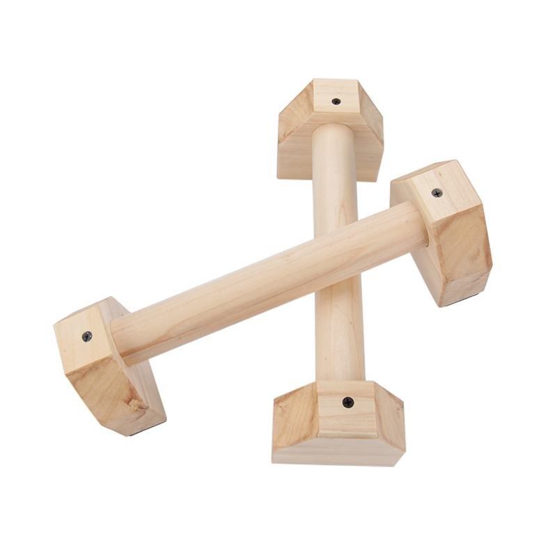 Support de Fitness en bois, 1 paire, barre de traction, barre de poitrine, pour la musculation