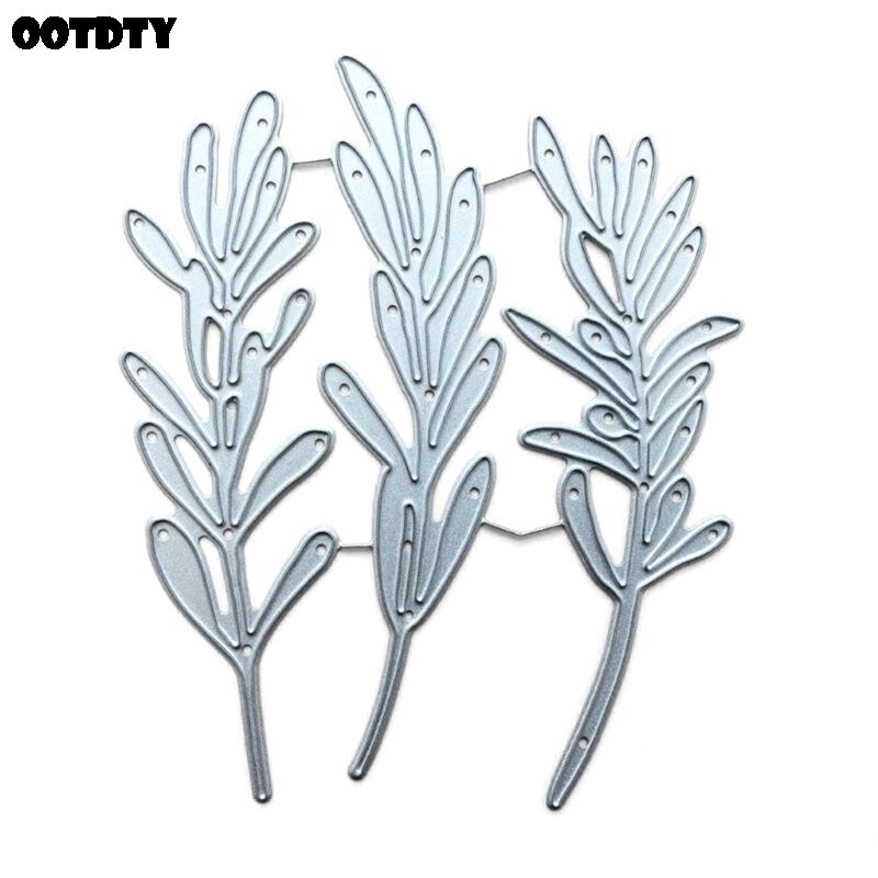 Tre blader metall kutte dør sjablong scrapbooking diy album stempel papir kort: 1