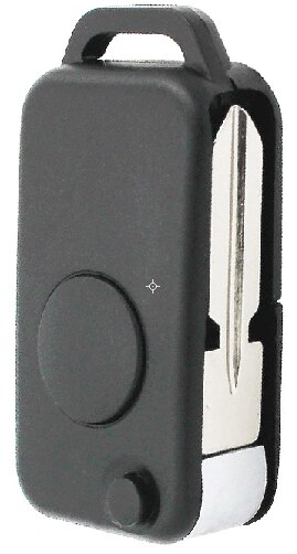 Clé télécommande (infrarouge) pour mercedes-benz A C E, 1 bouton, coque de clé, lame HU39, lame HU64: HU39 Blade