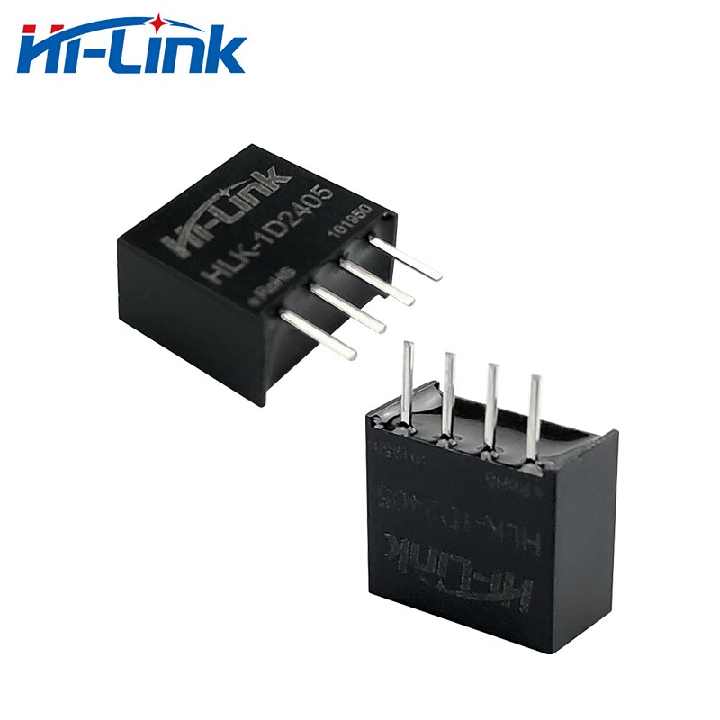Gratis 10 Stks/partij 24V Naar 5V 200mA 1W Output HLK-1D2405 Mini Dc Naar Dc Step Down module