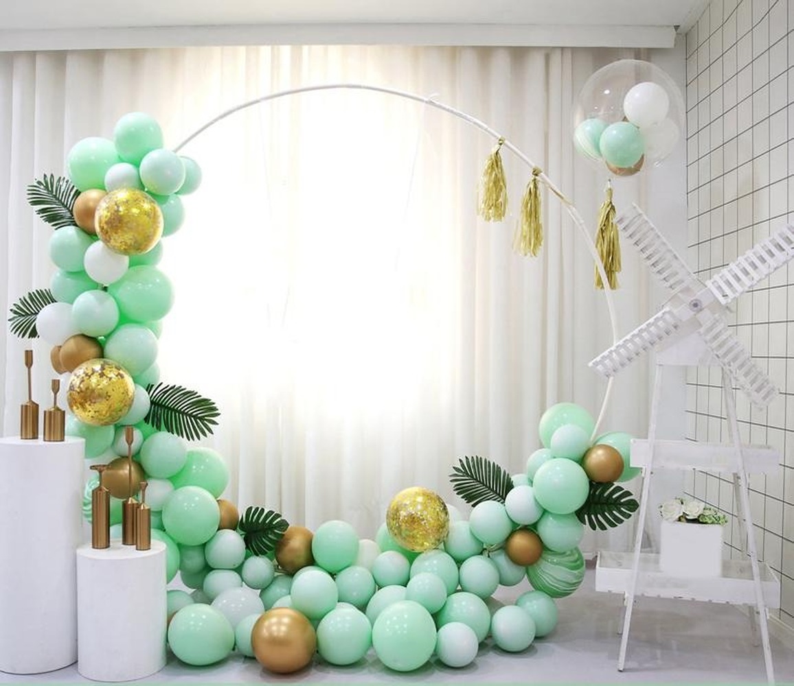 119 pcs Pastel Balloon Garland Arch Kit Latex Balloon Party Decoration Deco for Wedding Birthday Baby Shower Supplies: Green