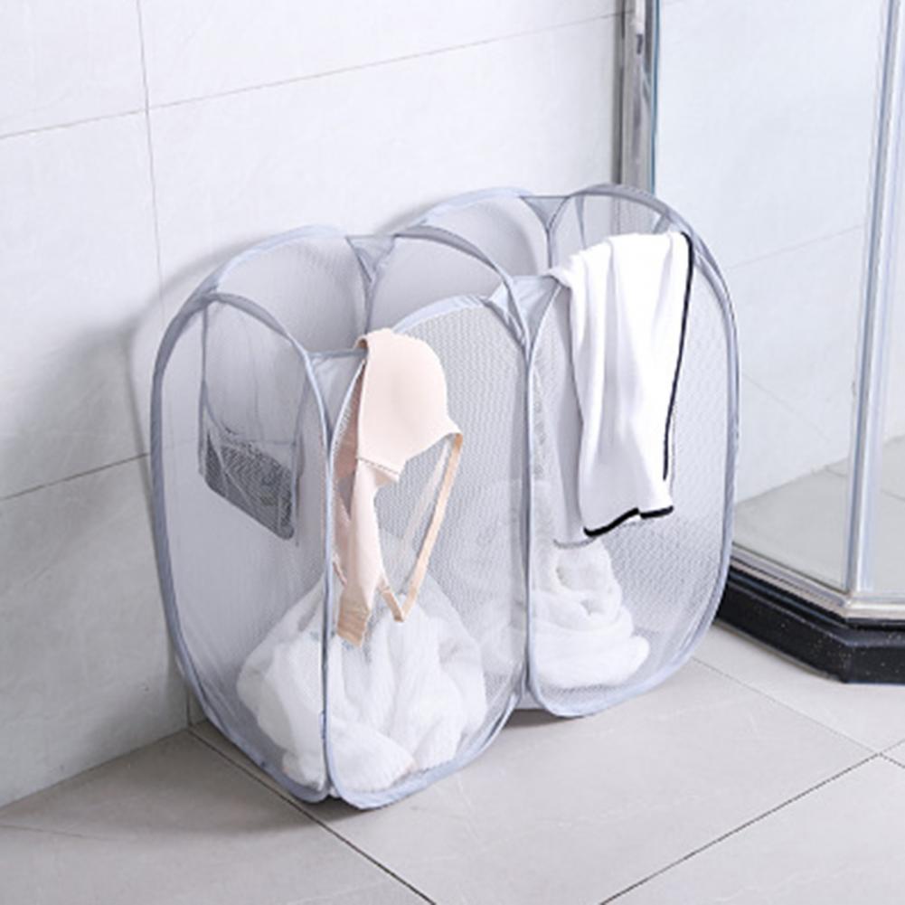 Laundry Mesh Bag Convenient Lightweight Clothes Basket Dirty Clothes Laundry Mesh Basket for Bathroom Laundry Basket