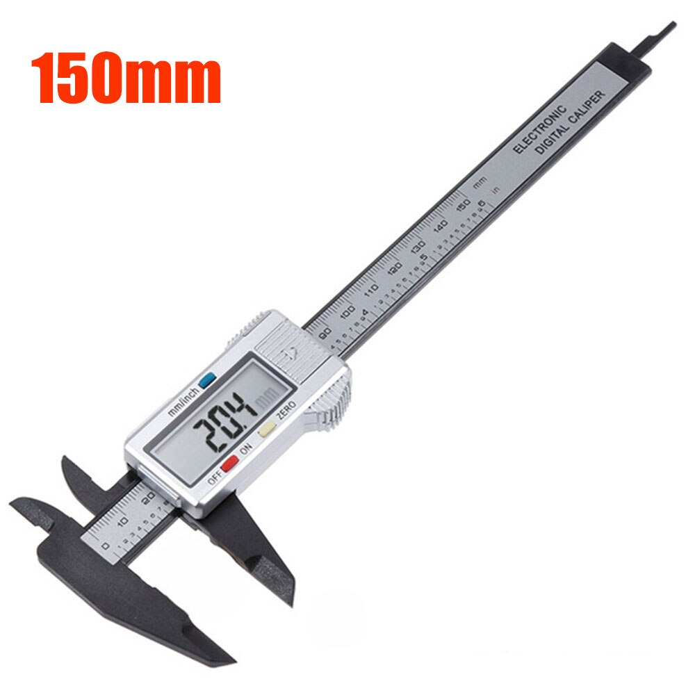 Portable Digital Caliper 6 Inch Electronic Vernier Caliper 100mm Caliper Micrometer Digital Ruler Measuring Tool 150mm 0.1mm