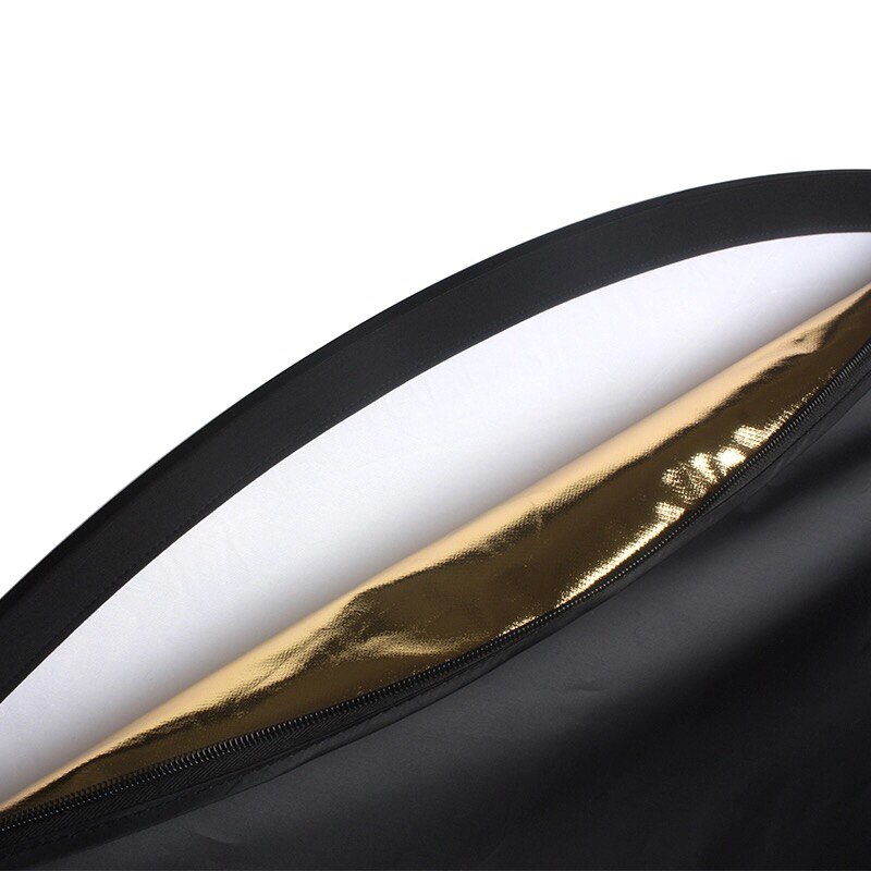 43 110cm 5 in 1 reflektor für fotostudios, rund, faltbar, gold, silber, weiß, schwarz, durchscheinend