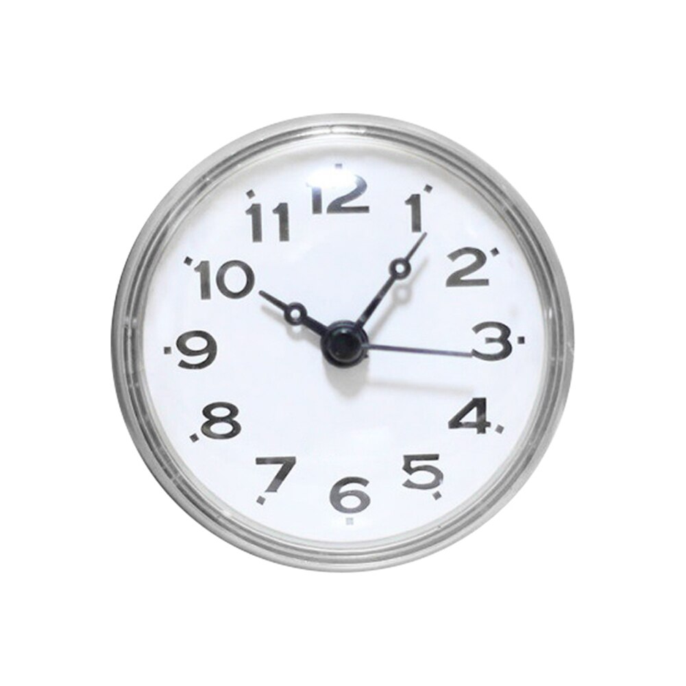 Electronic Suction Clock Bathroom Odorless Wall Clock Anti-fog Kitchen Bathroom Cup Clock Wall Mounted Clock Waterproof: DGY