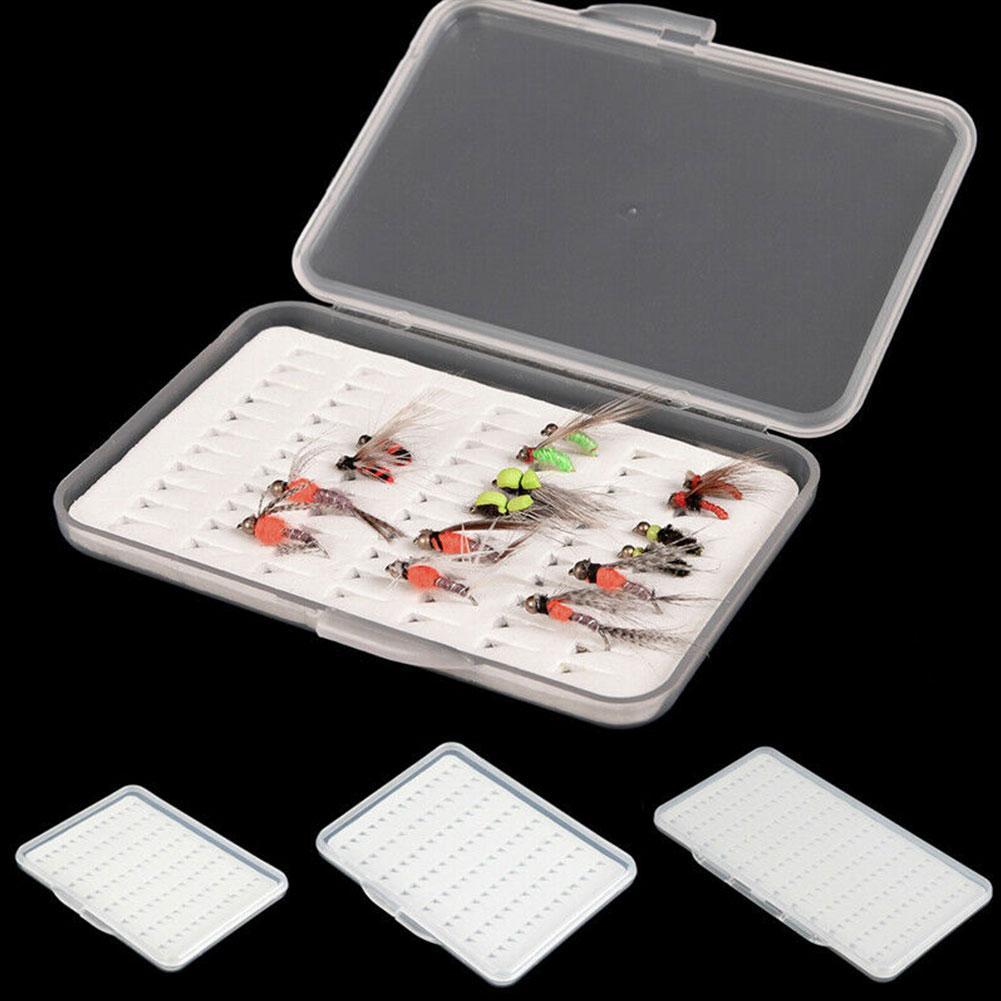 Fly Hook Doos Fly Vishaak Doos Met Schuim Waterdicht S L Transparant M Duurzaam Gear Pesca Vissen Size H5Z4