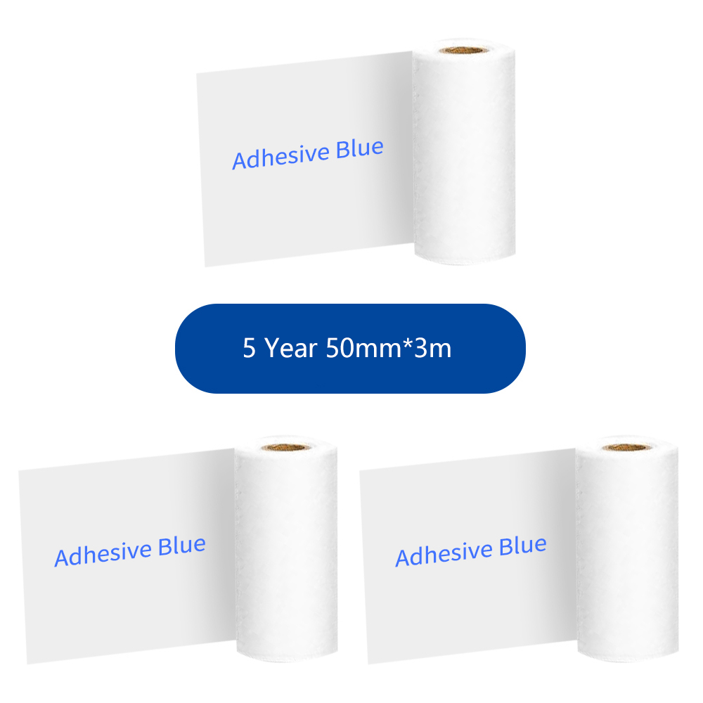 Papier termiczny Phomemo kartki samoprzylepne kolorowa naklejka na M02/M02S/M02Pro etykieta samoprzylepna rolki szerokość 50/53mm naklejka termiczna papier