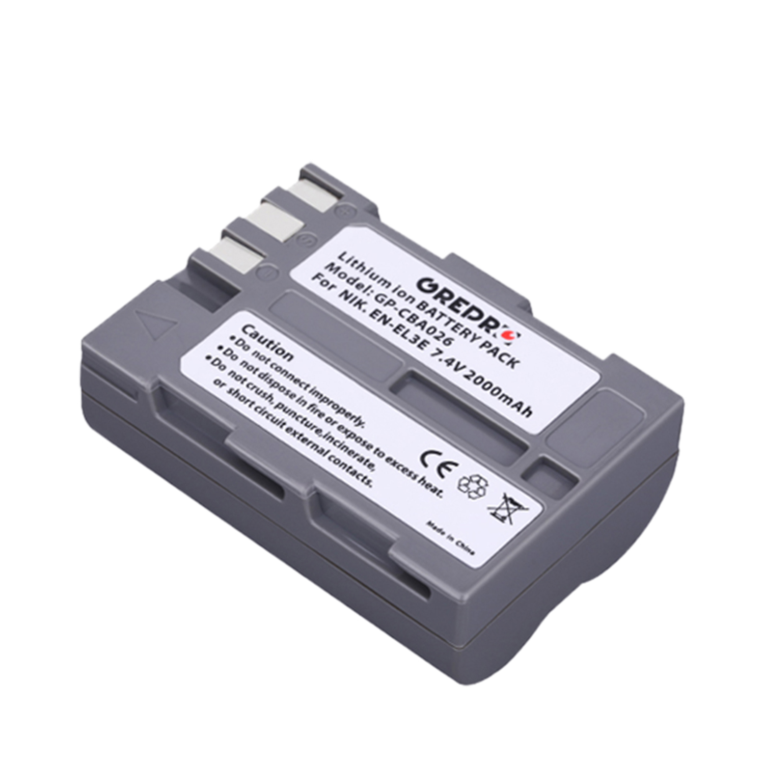 EN EL3e batteria EN-EL3e + caricatore incorporato USB e type-c per Nikon D80 D700 D90 D300S D200 D70 D50 D100 D300 DSLR: 1x Battery