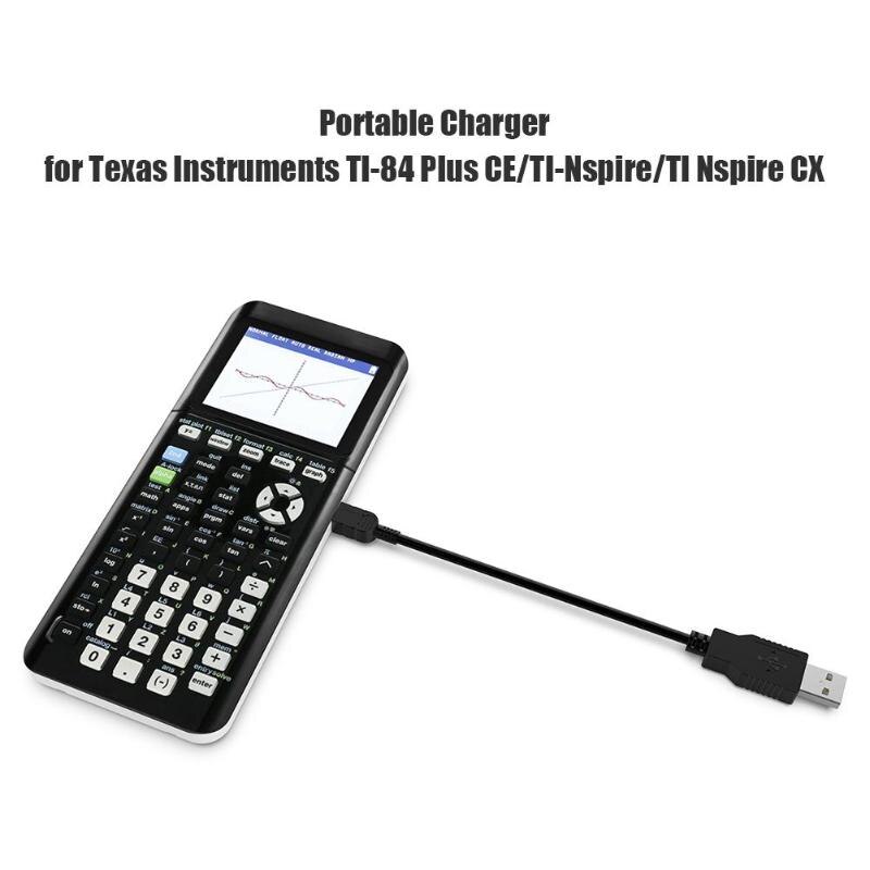 Cable de carga de datos USB duradero textura delicada Cable de carga de fuente de alimentación USB de 1,5 m para instrumentos de Texas TI-84 Plus CE/ti-nspire