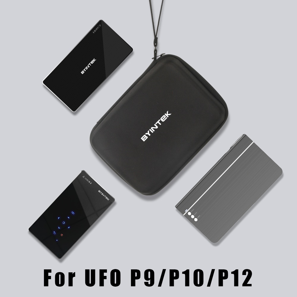 BYINTEK Original Luxus fallen Tasche Tragbaren Tuch Schutz für Mini Projektor UFO P10 P8I R7 (Projektor ist nicht enthalten)