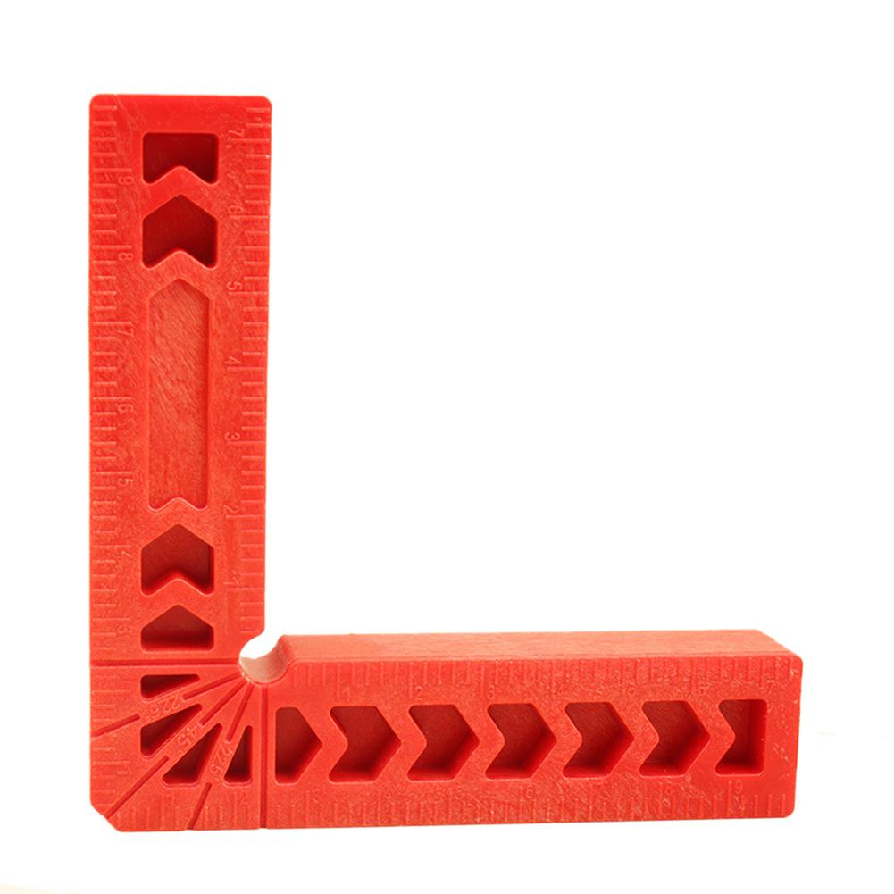 Plastic 90 Degree Right Angle Ruler 4 inch Wood Working Tool Auxiliary Locator Angle Holder Assist Positioning Tool