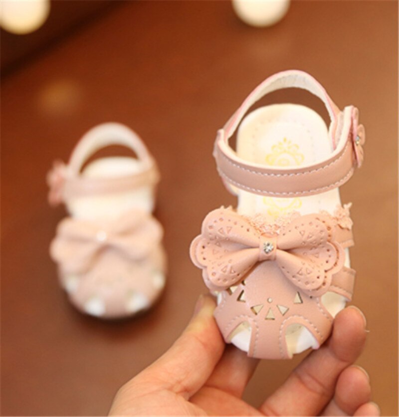 Bow Girls Sandals Baby Kids Princess Beach Shoes Children's Sandals For Girl Toddler Summer Shoes sandalia infantil Size 15: 02 / 2