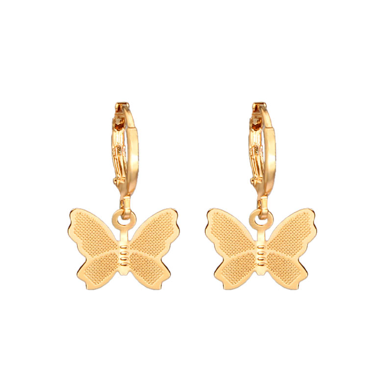 JUST FEEL Boho Cute Butterfly Choker Necklace For Women Gold Clavicle Chain Statement Collar Female Chocker Jewelry: 401GD