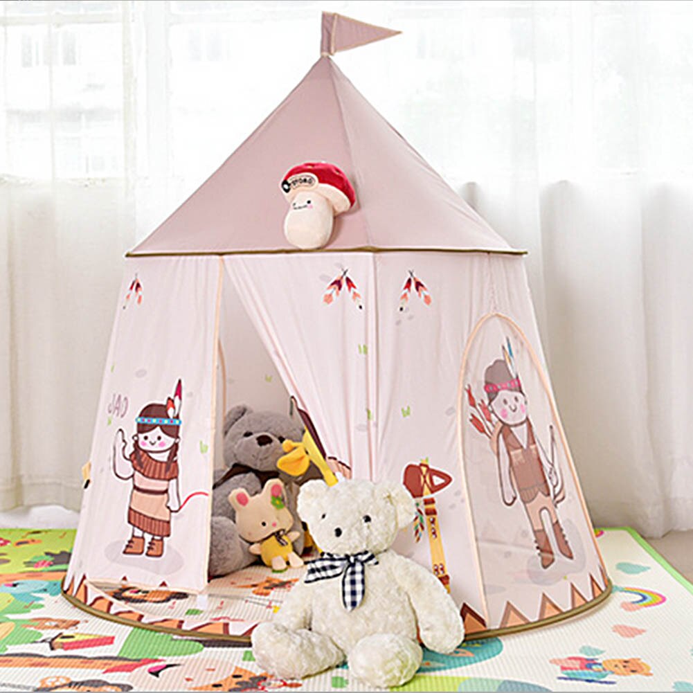 Beautiful Princess Castle Play Tent Above 3 Years Old Indoor And Outdoor Tent For Home Backyard Parks Parties