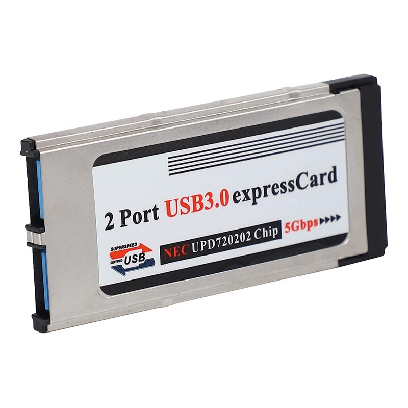 Haute vitesse double 2 ports USB 3.0 Express carte 34mm fente Express carte PCMCIA convertisseur adaptateur pour ordinateur portable ordinateur portable