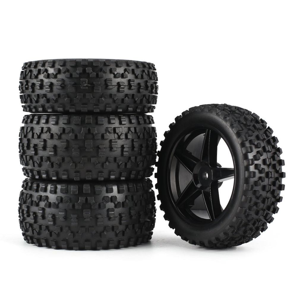 1/12 1:10 1/14, 1/16 4 Uds 1/10 escala Road Buggy rueda de neumáticos 12mm centros w/insertos espuma para Wltoys 144001 Remo 1631 RC Coche