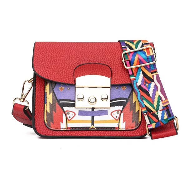 Concepteur en cuir PU femme épaule sacs de messager modèle boîte forme sacs à bandoulière pour les femmes luxe dames sacs à main: Rouge