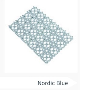 Vierkante Antislip Bad Douche Badkamer Vloer Bad Splicing Badkamer Antislip Mat Met Zuignappen Voor Thuis hotels Balkon: nordic blue