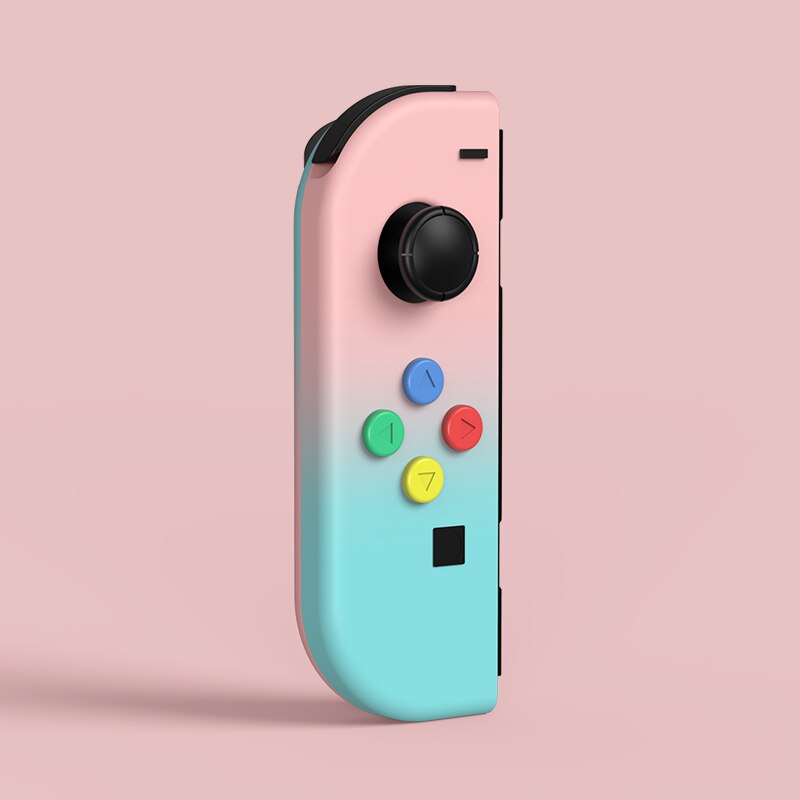 Nueva funda protectora de Color degradado de Joycon carcasa dura Con controlador carcasa completa para consola de juegos Nintend Switch: left Powder green