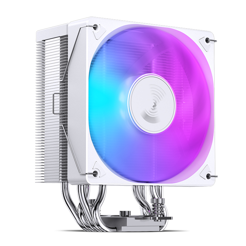 JONSBO CR-1000 EVO tour refroidisseur de processeur nickelé 4 caloducs 5V 3PIN ARGB ventilateur radiateur refroidi par Air pour LGA1700 115X 1200 AM4 AM5: Beige