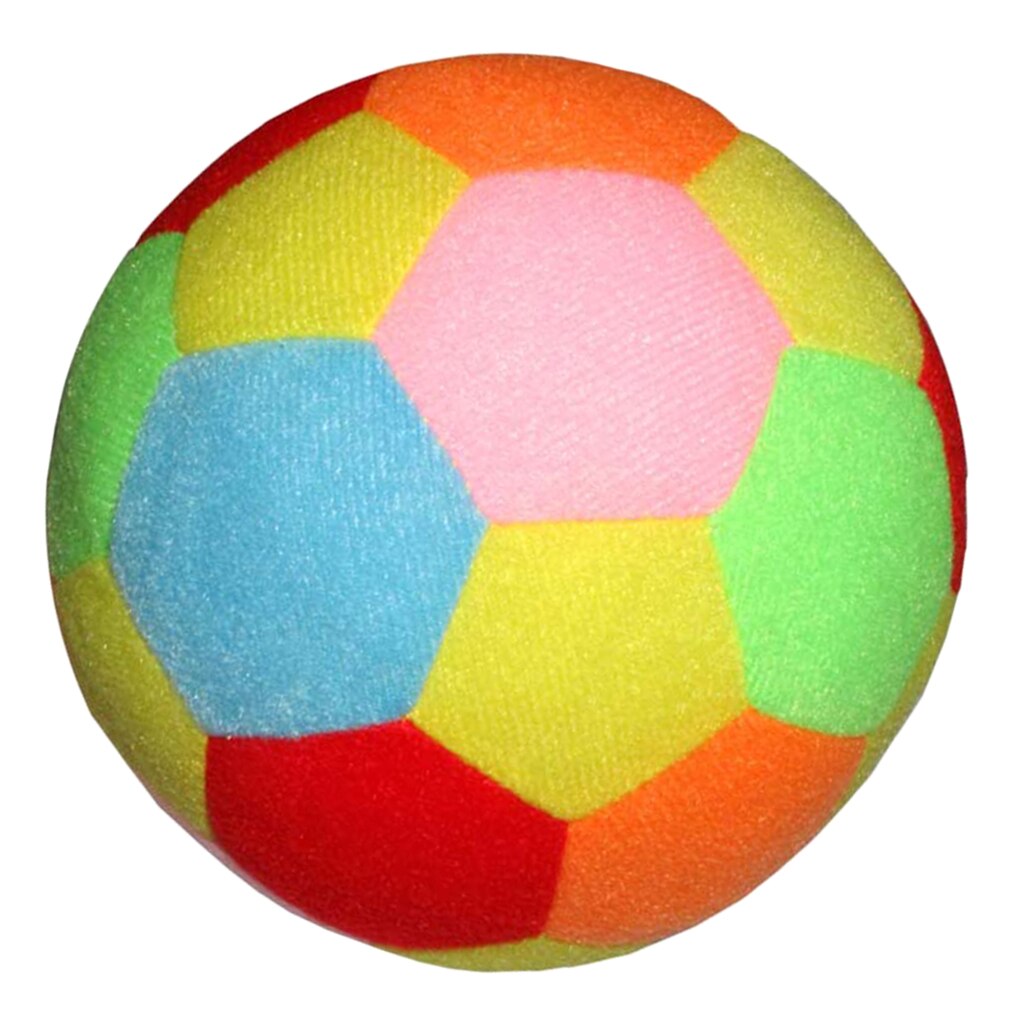 Soft Sports Soccer Ball Football Rattle Toy Indoor Outdoor Toys 17cm