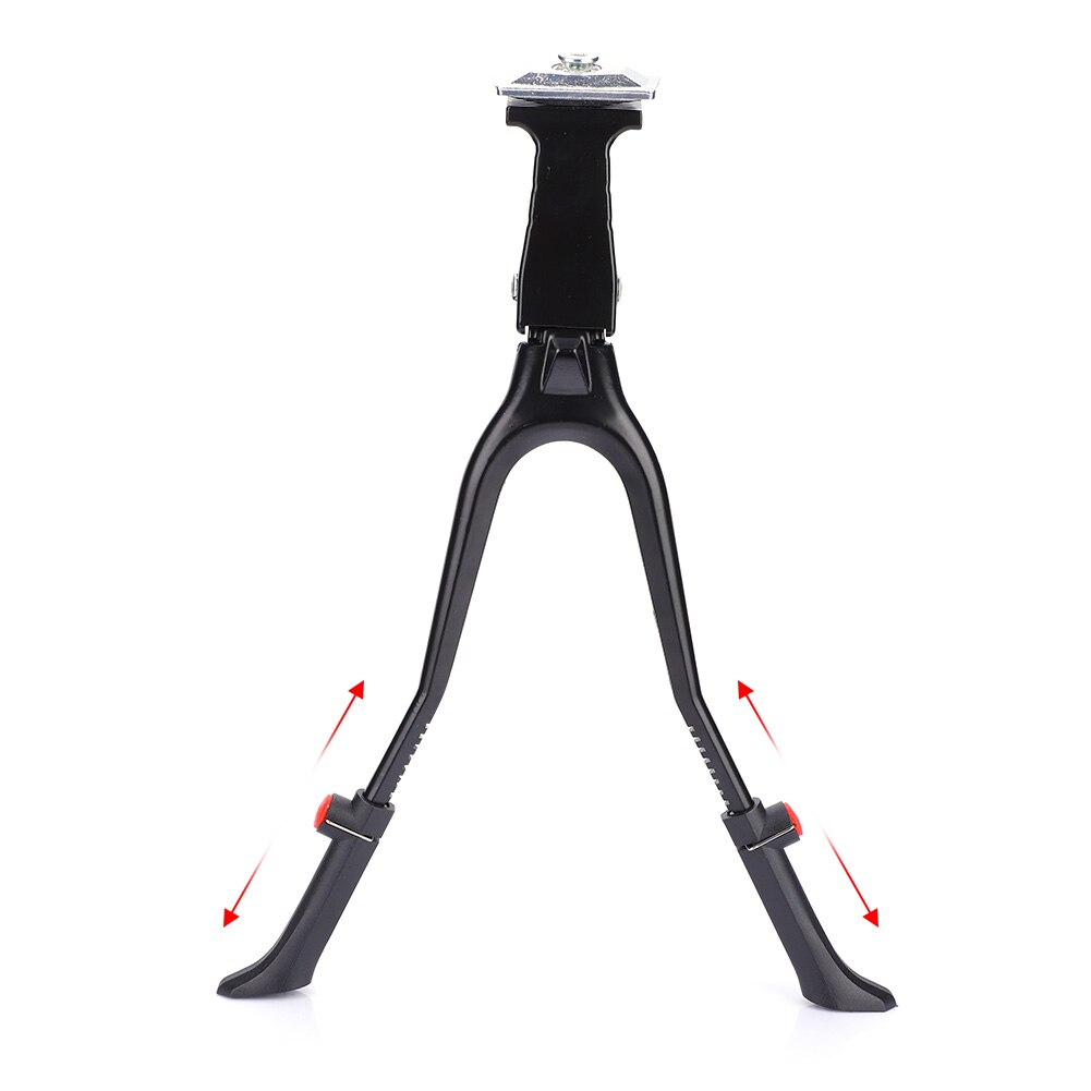 Center Mount Double Leg Parking Rack Bike Kickstand Adjust Height fits most 24" 26" 28" Bicycle 2 Legs Stand