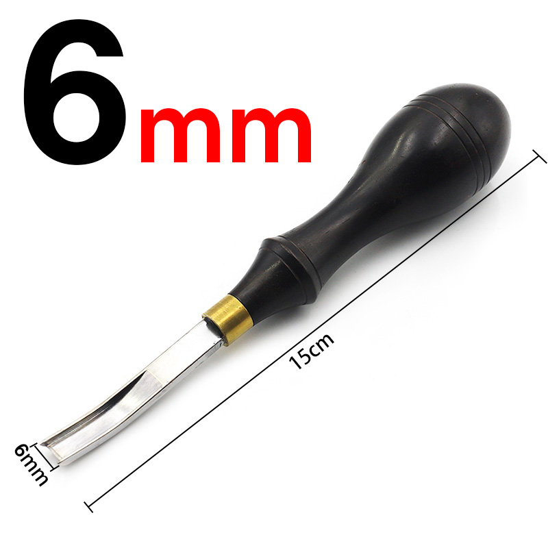 4/6/8/10mm Leather Shovel knife Edge Trimming Tool Sandalwood Wide Shovel Blade DIY Leather Craftwork Repairing Supplies