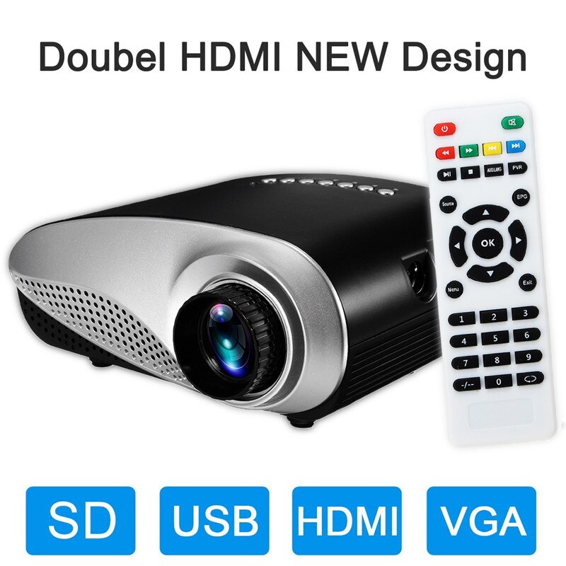 600Lumens Video Mini Projector With Full HD 1080p For Home Cinema Movie portable projector led projector for home theater