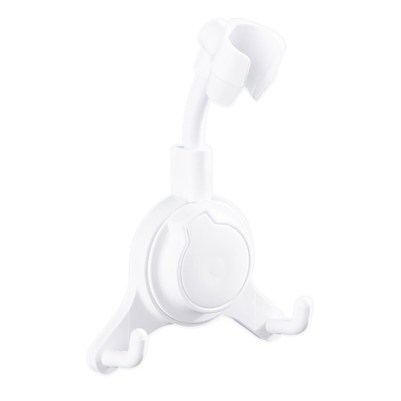 Adjustable Shower Head Holder Suction Cup Shower Holder Universal Bathroom Bracket Punch-Free 360°Rotation Bracket Base: W
