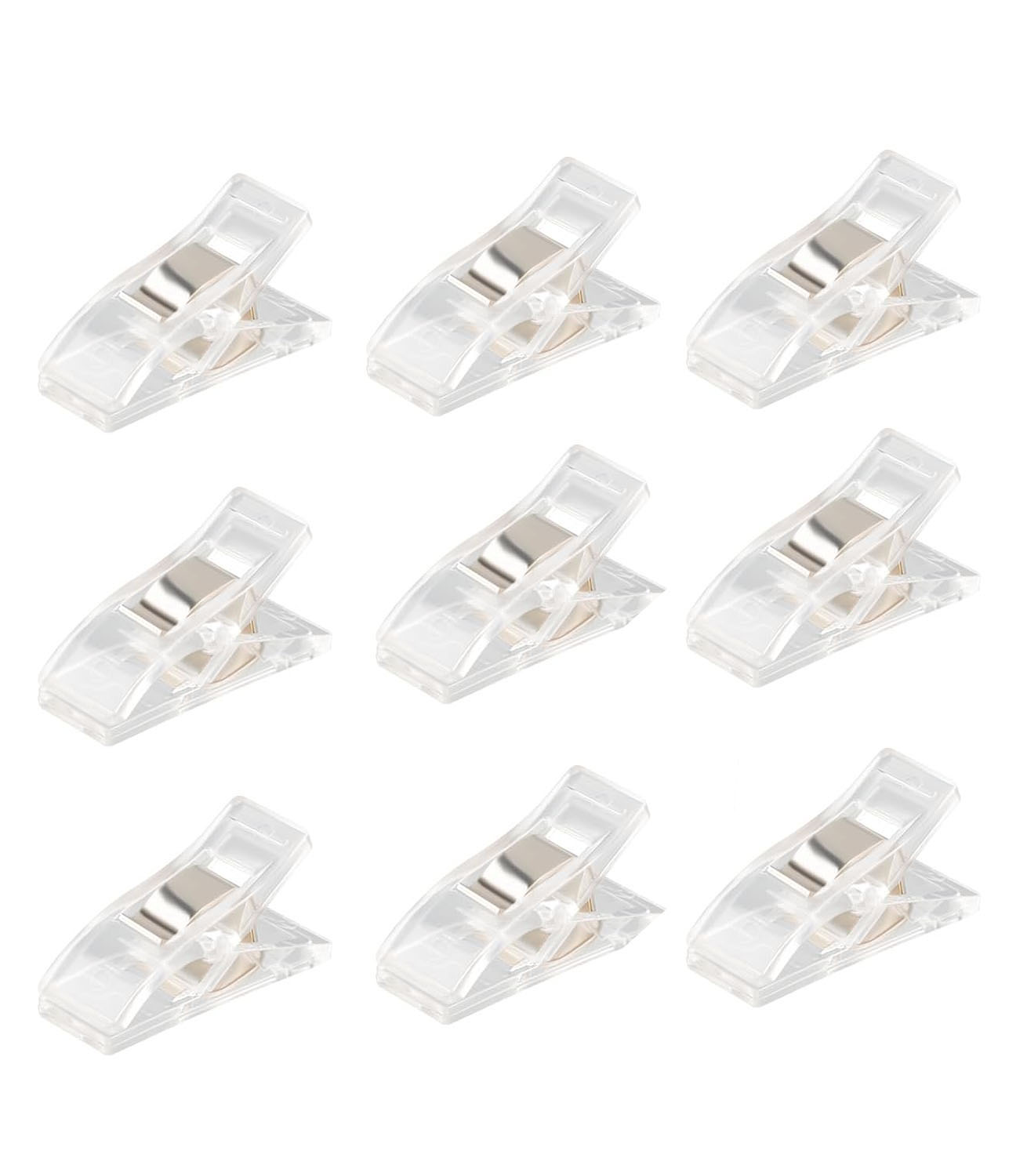 Clips de costura multiusos Clips coloridos plástico DIY almacenamiento posicionamiento Patchwork herramientas para acolchar Clips de seguridad surtidos: Zinc envejecido