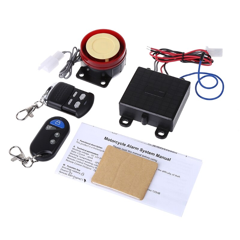 Télécommande système d'alarme électrique 12V moto | 1 unité, Anti-vol moto pièces moto-G6KC