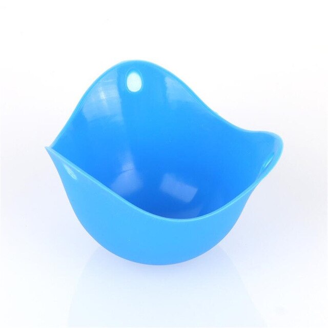Egg Poacher Silicone Pancake Egg Poach Pods Baking Cup Kitchen Cookware Bakeware Tool Utensil CF-150: 4PC blue