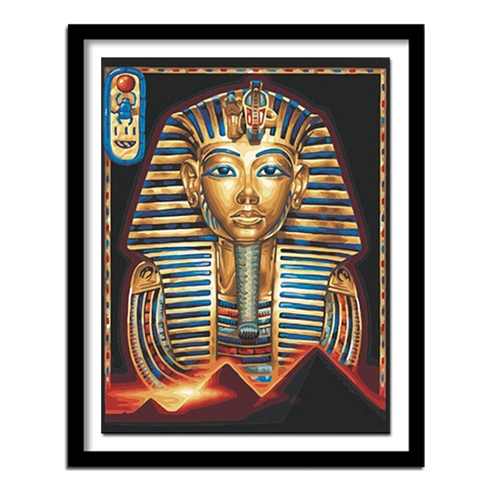 Peinture diamant thème religieux égyptien, broderie complète 5d, points de croix, couture, images en strass