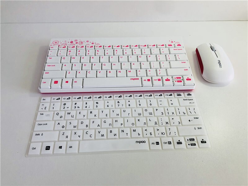 Protecteur de clavier russe de , pour Rapoo 8200P 9300P 9100P 8000 X220 X336: White for X220 8000
