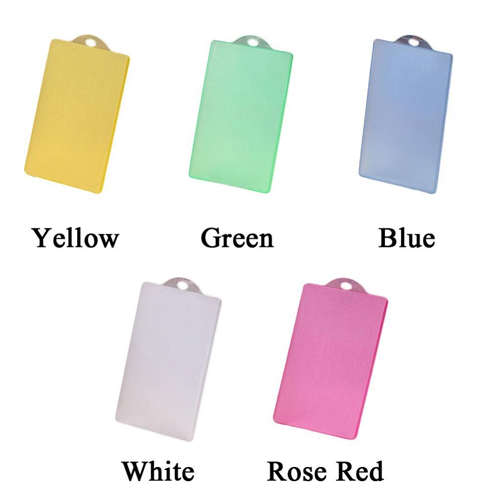 Przezroczysty dwustronny pionowy plastikowy identyfikator IC plakietka plastikowy matowy uchwyt na kartę pokrowiec kieszonkowy