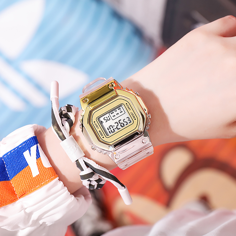 Vrouwen Horloges 2022 Vrouwen Led Digitale Horloges Voor Mannen Vrouwen Siliconen Band Sport Horloge Elektronische Klok Relogio Feminino: White1
