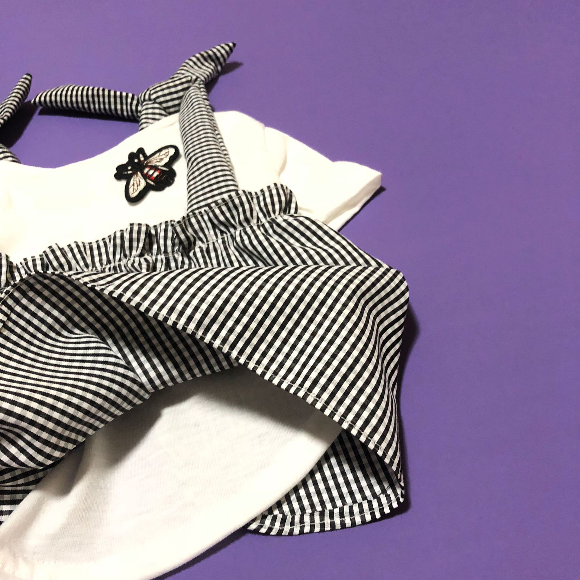 Cotton Pomeranian Summer Cool Dress Pet Dog Clothes for Small Dogs Pets Clothing French Bulldog Pug Costume Yorkshire Apparel