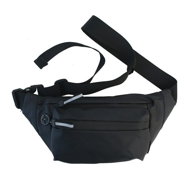 Waterdichte Vrouwen Heuptas Fanny Pack Mode Borst Pakken Outdoor Crossbody Tas Grote Capaciteit Unisex Riem Tassen Hip Taille Packs: Black  Belt bag
