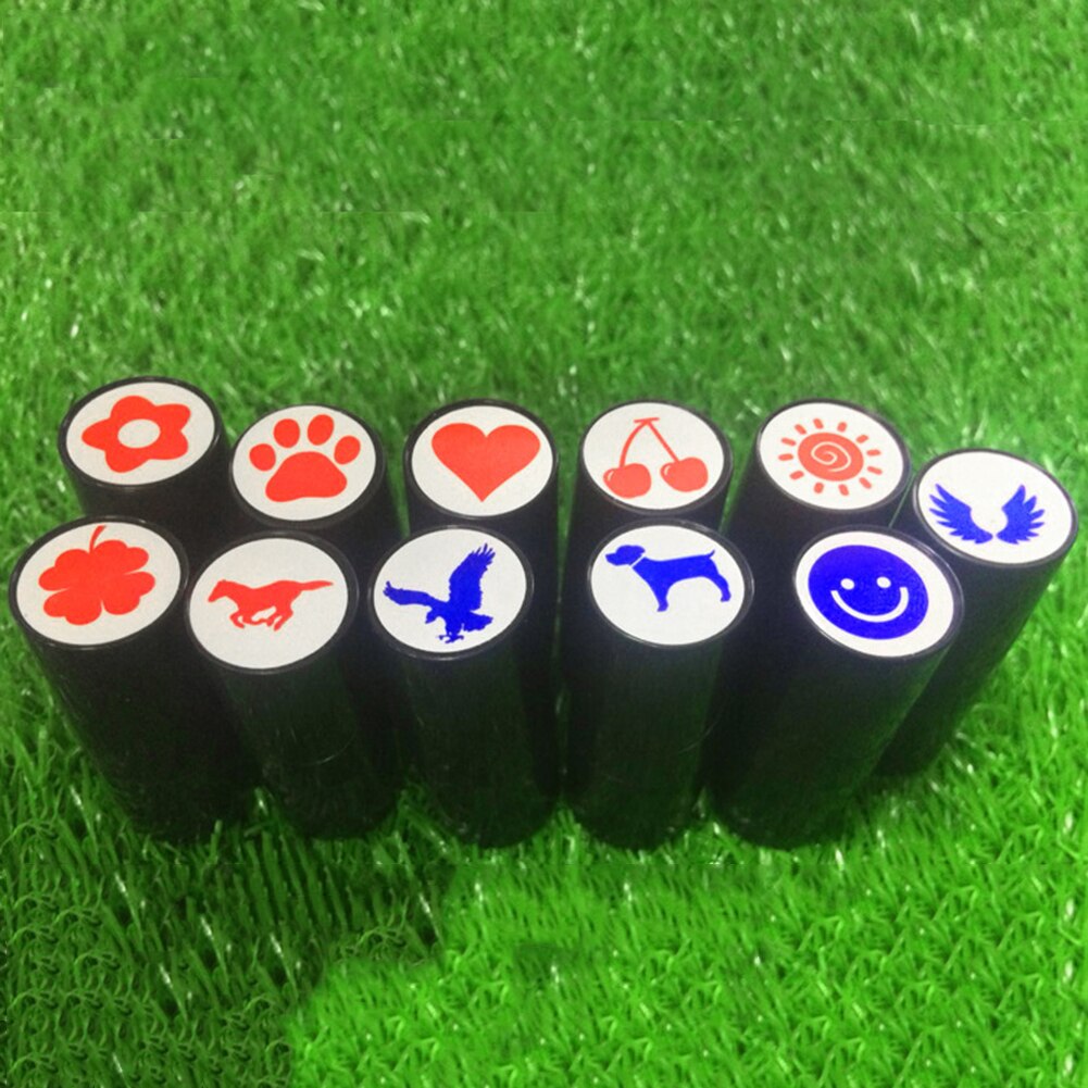 Sello de bola de Golf, marcador de secado rápido, sello de impresión, patrón aleatorio,