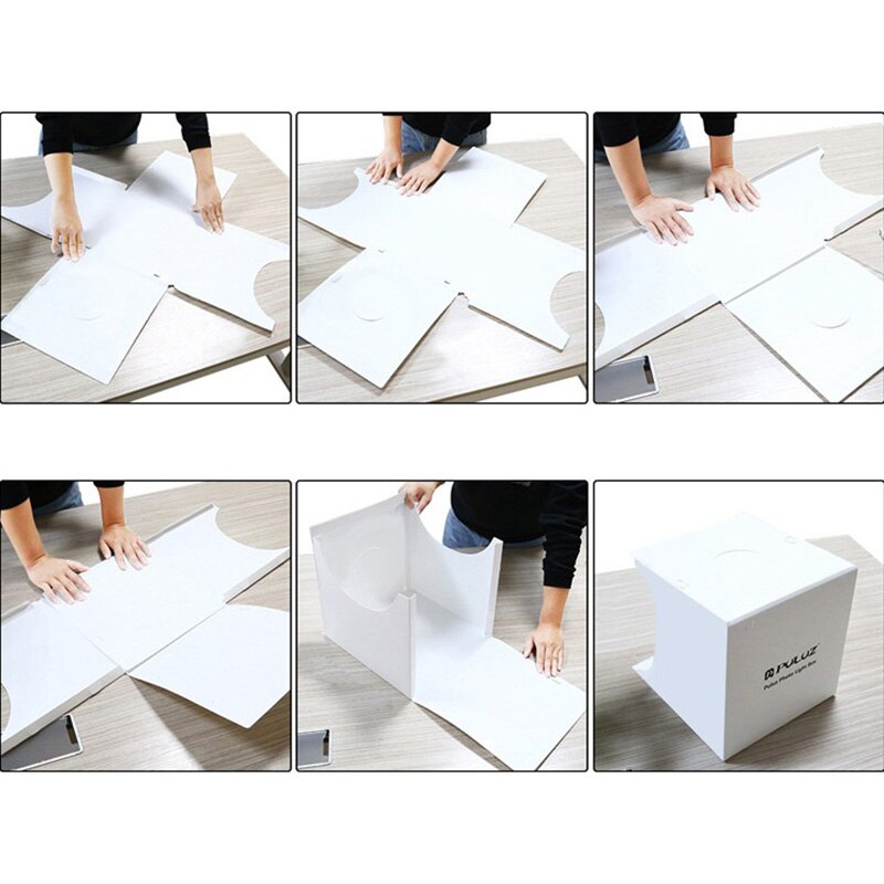 Folding Lightbox 20cm 30cm 40cm Portable Photography Photo Studio LED Softbox Background Kit USB Mini Light box for DSLR Camera
