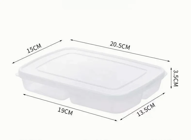 4 Gitter Lebensmittel-Aufbewahrungsbox, tragbares Fach, Kühlschrank, Gefrierschrank, Organizer, unterverpackt, Fleisch, Zwiebeln, Ingwer, transparentes Küchenwerkzeug, 1 Stück: Ursprünglich Titel
