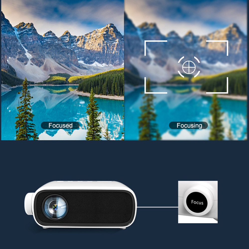 LED Mini Projector 480*272 Pixels LCD with HDMI/USB/AV/Audio Interface Portable Projection Game Home Media Player